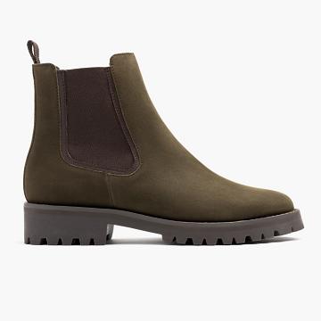 Dámské Boty Thursday Boots Legend Nubuck Olivy Zelené | CZ390DFM17
