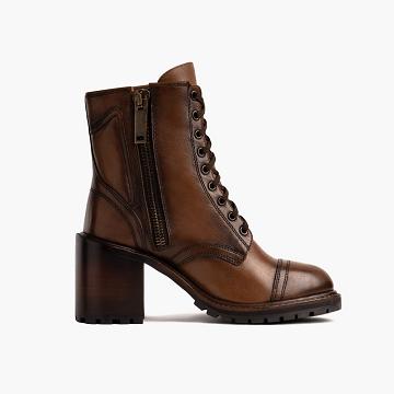 Dámské Boty Thursday Boots Rebel Læder Káva | CZ390DFM24