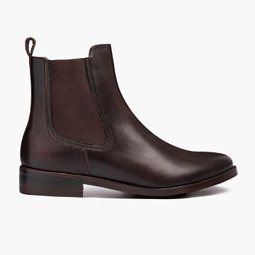 Dámské Chelsea Boty Thursday Boots Duchess Læder Káva | CZ364DFM
