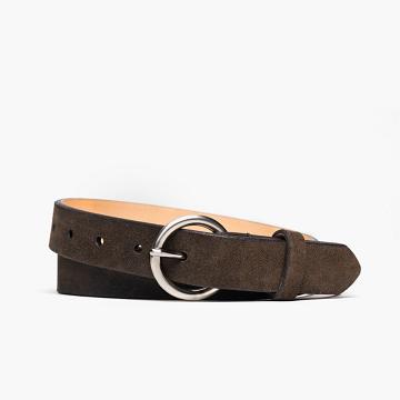 Dámské Pásky Thursday Boots Circle Semišové Olivy Zelené | CZ390DFM29