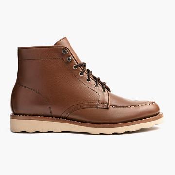 Dámské Šněrovací Boty Thursday Boots Diplomat Læder Hnědé | CZ346TCE