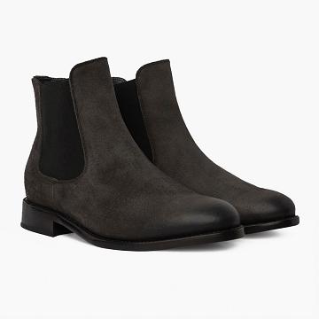 Pánské Boty Thursday Boots Cavalier Semišové Šedé | CZ150LIS