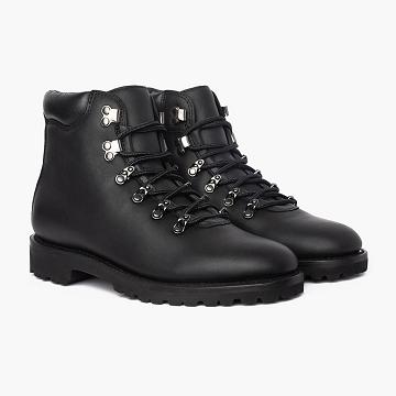 Pánské Boty Thursday Boots Commander Læder Černé | CZ152JPQ