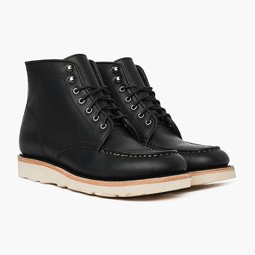 Pánské Boty Thursday Boots Diplomat Læder Rugged & Resilient Černé | CZ157CZL
