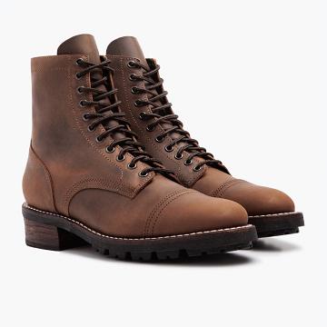 Pánské Boty Thursday Boots Logger Læder Hnědé | CZ199CTV