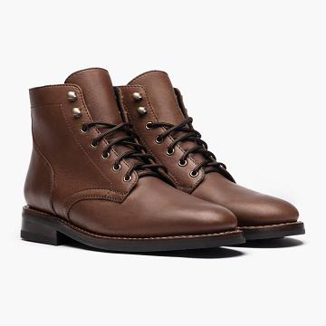 Pánské Boty Thursday Boots President Læder Rugged & Resilient Káva | CZ203KOR