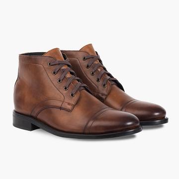 Pánské Chukka Boty Thursday Boots Cadet Læder Hnědé | CZ43CTV