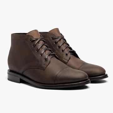 Pánské Chukka Boty Thursday Boots Cadet Læder Káva | CZ46LIS