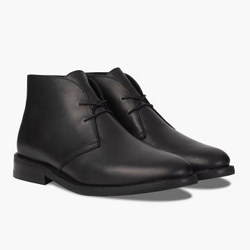 Pánské Chukka Boty Thursday Boots Scout Læder Černé | CZ56OKI
