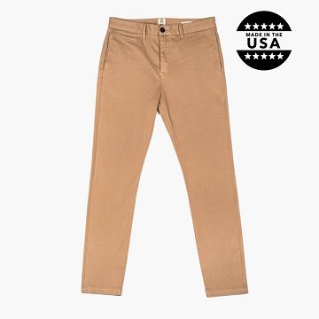Pánské Kalhoty Thursday Boots Axe Slim Fit Chinos Bavlněné Hnědé | CZ279ZUT