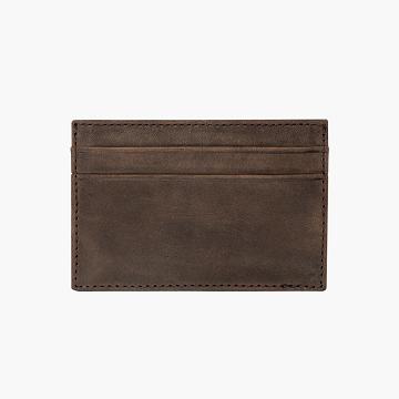 Pánské Peněženky Thursday Boots Card Holder Læder Classic Hnědé | CZ172VRW