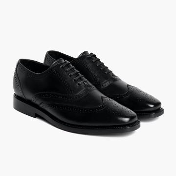 Pánské Společenské Boty Thursday Boots Aviator Læder Černé | CZ239ILH