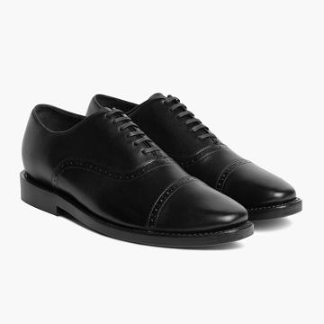 Pánské Společenské Boty Thursday Boots Broadway Læder Černé | CZ243RVD