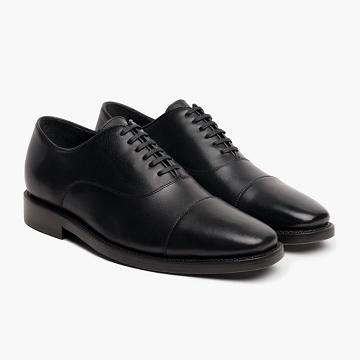 Pánské Společenské Boty Thursday Boots Executive Læder Classic Černé | CZ249BEX