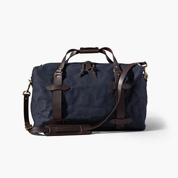 Pánské Tašky Thursday Boots Rugged Twill Duffle Læder Tmavě Blankyt | CZ290OKI