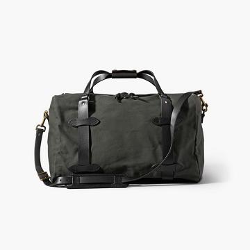 Pánské Tašky Thursday Boots Rugged Twill Duffle Læder Zelene | CZ291ILH