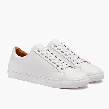 Pánské Tenisky Thursday Boots Premier Low Tops Læder Bílé | CZ224VRW