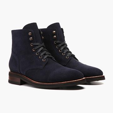 Pánské Šněrovací Boty Thursday Boots Captain Semišové Blankyt | CZ87RVD