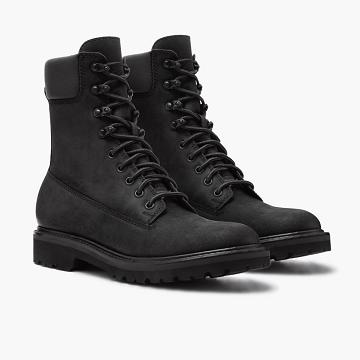 Pánské Šněrovací Boty Thursday Boots Explorer Læder Černé | CZ97ZUT