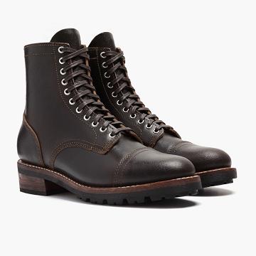 Pánské Šněrovací Boty Thursday Boots Logger Læder Káva | CZ100JPQ