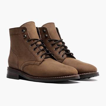 Pánské Šněrovací Boty Thursday Boots President Læder Semišové Hnědé | CZ113RVD