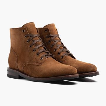 Pánské Šněrovací Boty Thursday Boots President Semišové Hnědé | CZ114EBC