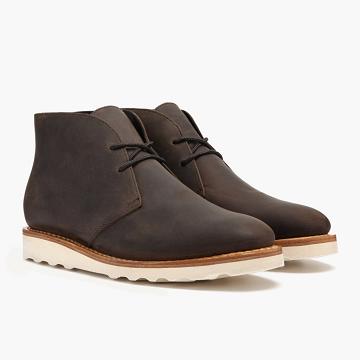 Pánské Šněrovací Boty Thursday Boots Scout Læder Olivy Zelené | CZ118NWY